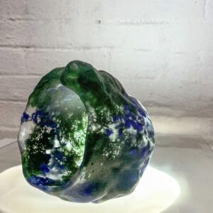 botanical resin planter with dried plants by Serac K2